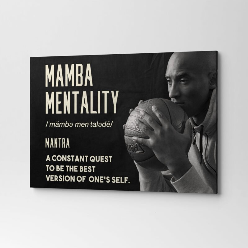 Mamba Mentality Mantra "A Constant Quest" Canvas Wall Art - Image 2