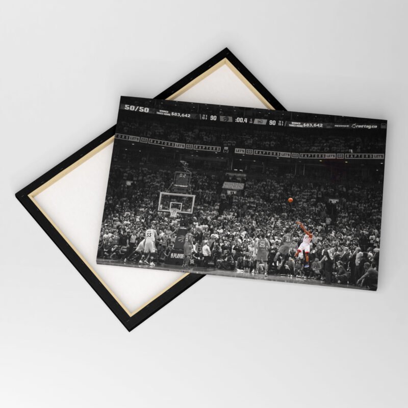 Kawhi Leonard's Incredible Shot Canvas Wall Art - Image 4