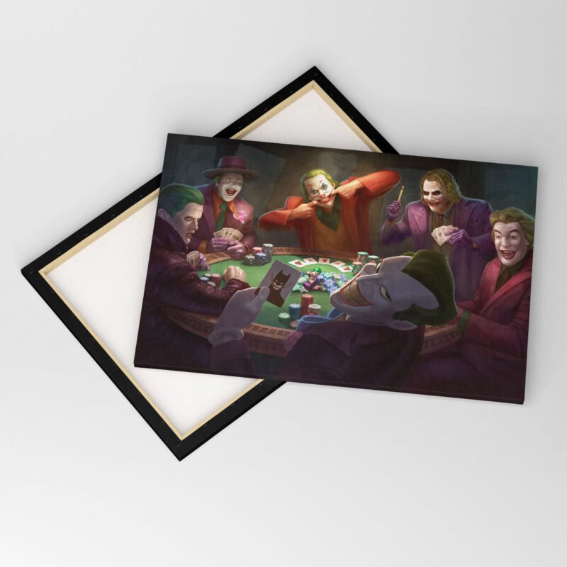 DC Poker Jokers Canvas Wall Art - Image 4