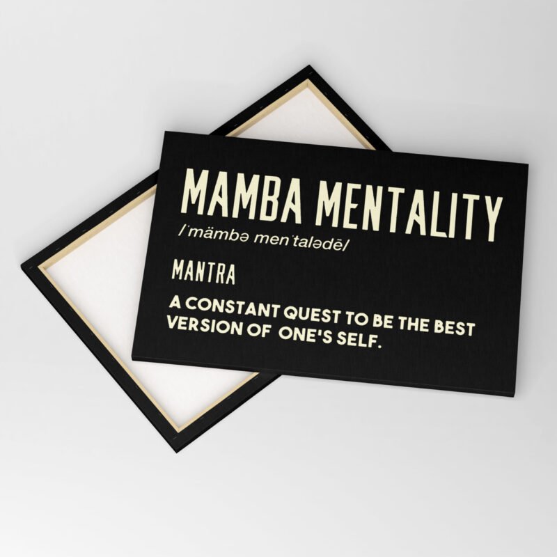 Mamba Mentality Mantra Canvas Wall Art - Image 4