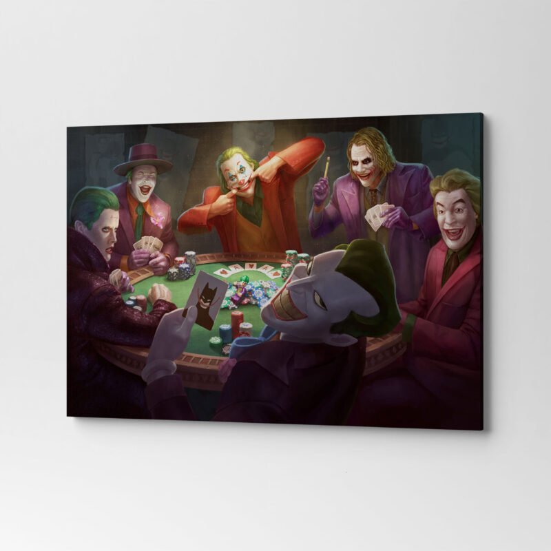 DC Poker Jokers Canvas Wall Art - Image 2