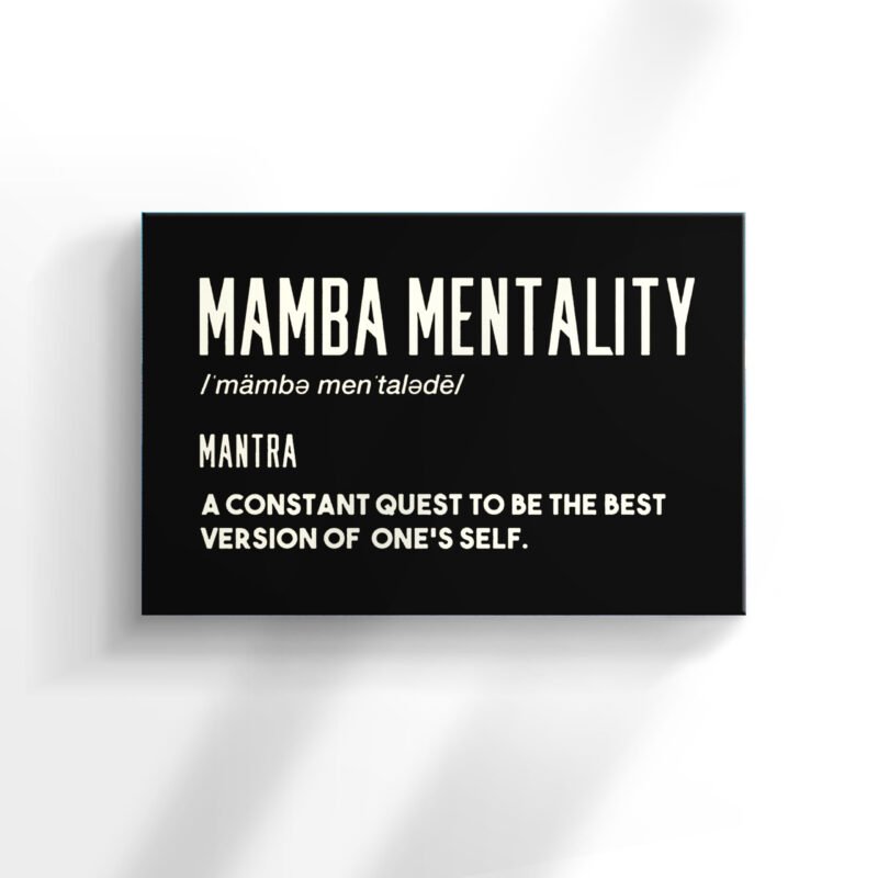 Mamba Mentality Mantra Canvas Wall Art - Image 2