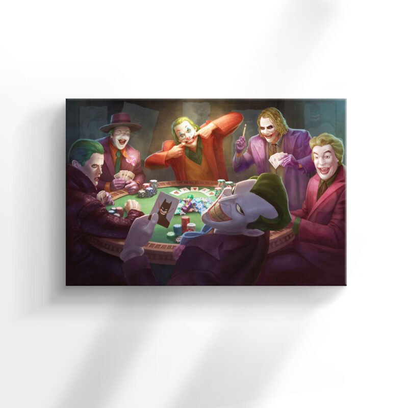 DC Poker Jokers Canvas Wall Art - Image 3