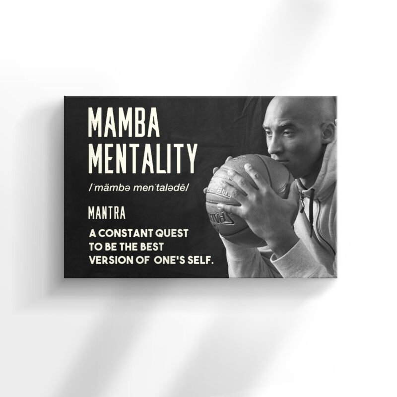 Mamba Mentality Mantra "A Constant Quest" Canvas Wall Art - Image 3
