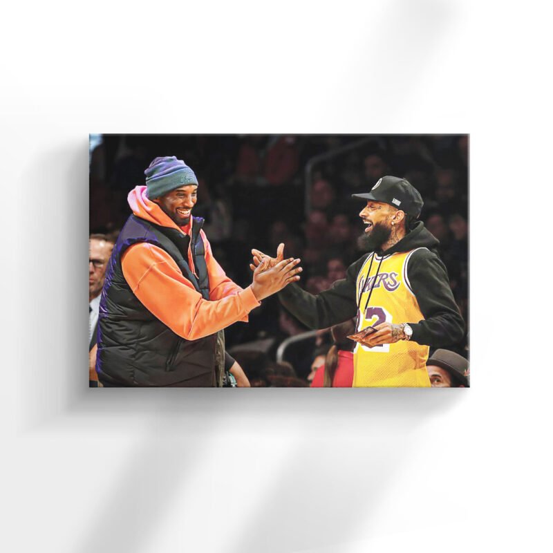 Kobe Bryant and Nipsey Canvas Wall Art - Image 3