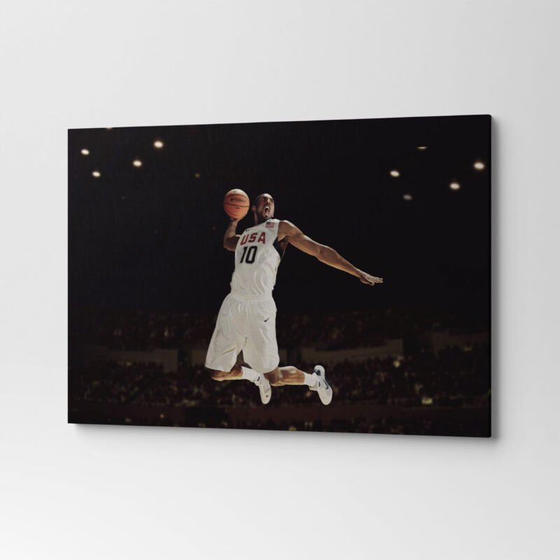 NBA basketball Kobe Bryant dunk Canvas Wall Art - Image 2