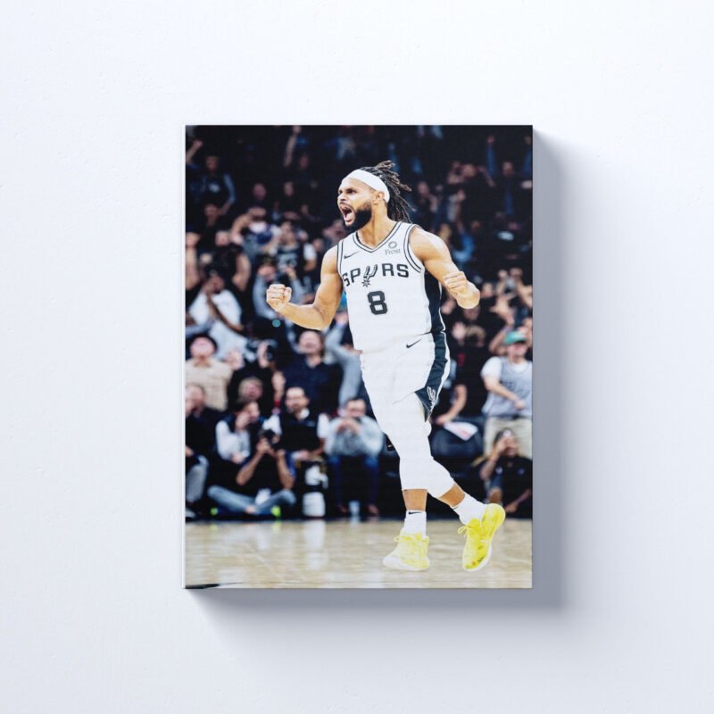 Aussie boomer's basketball legend Patty Mills Canvas Wall Art - Image 3