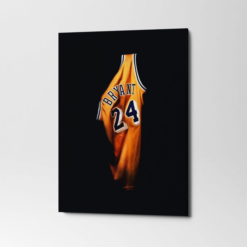Kobe Bryant Tshirt Canvas Wall Art - Image 4