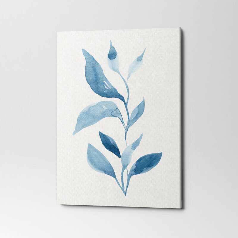 Colorful Watercolor Natural Leaves Canvas Wall Art - Image 3
