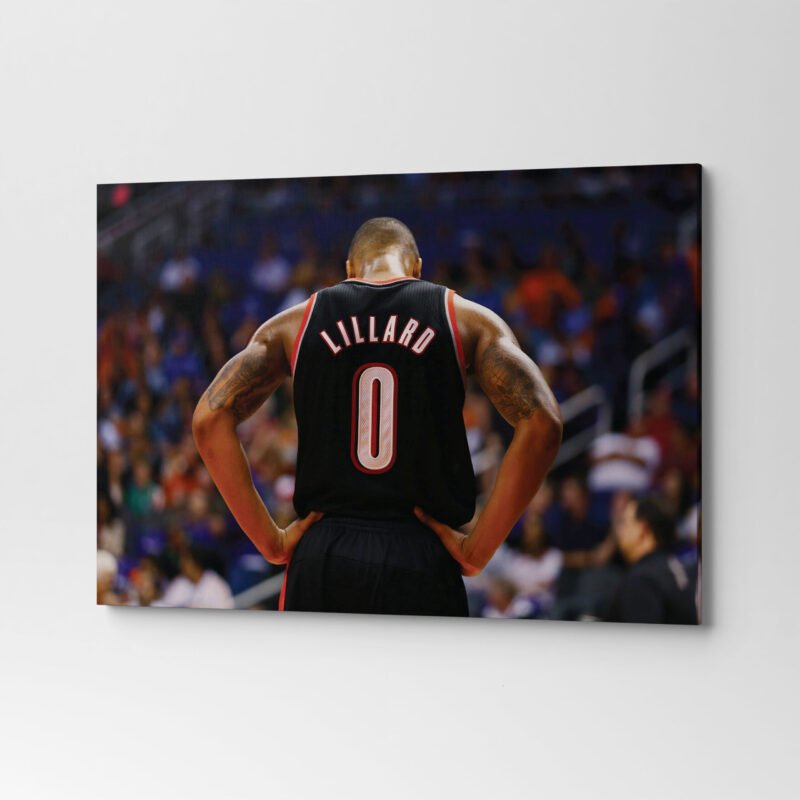 Damian Lillard Portland Trail Blazers Canvas Wall Art - Image 3