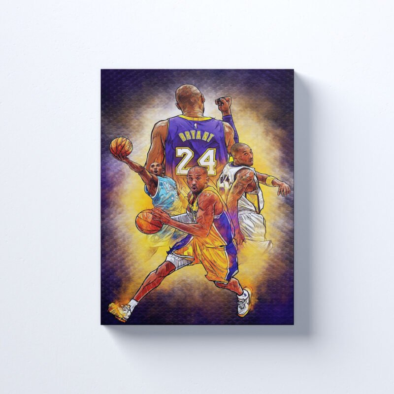legendary basketball player Kobe Bryant Canvas Wall Art - Image 2