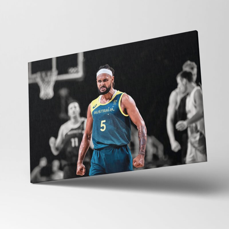 Patty Mills Angry Face Canvas Wall Art