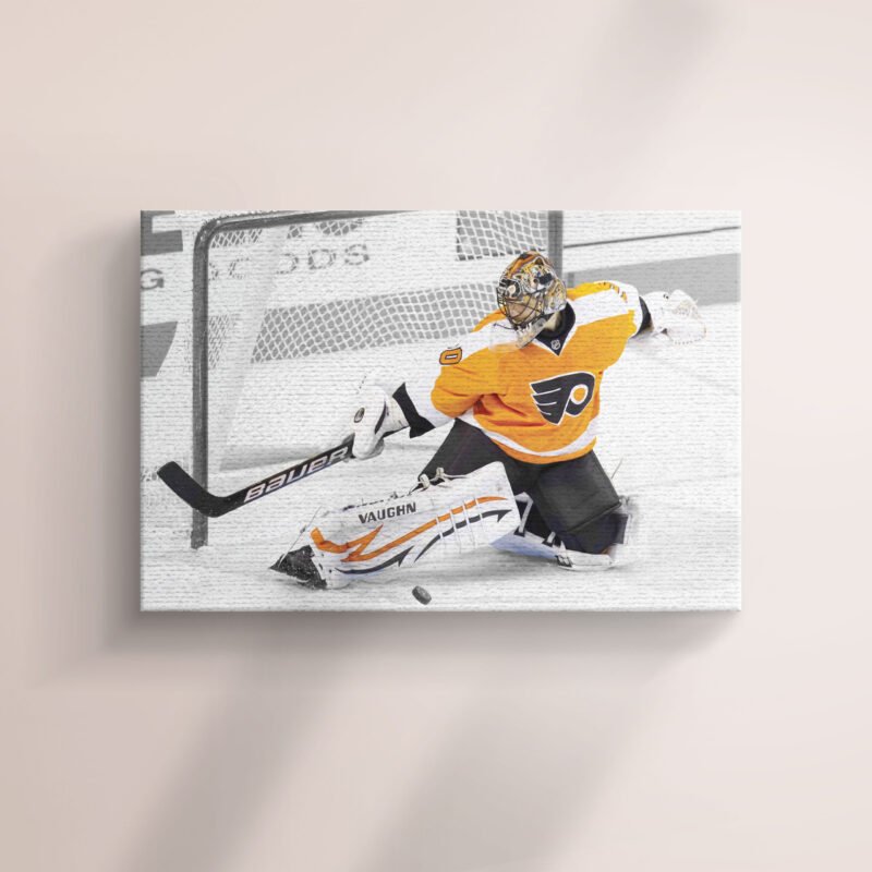 Philadelphia's Hockey goal Keeper Canvas Wall Art - Image 2