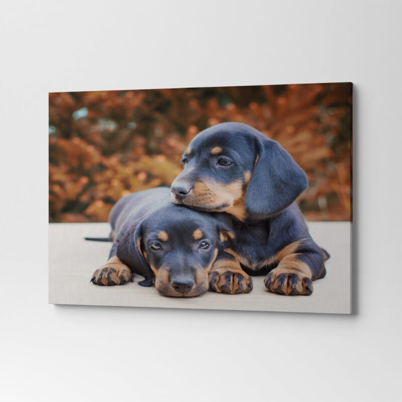 Cute Beagle small Scent Hound Dogs Canvas Wall Art - Image 3