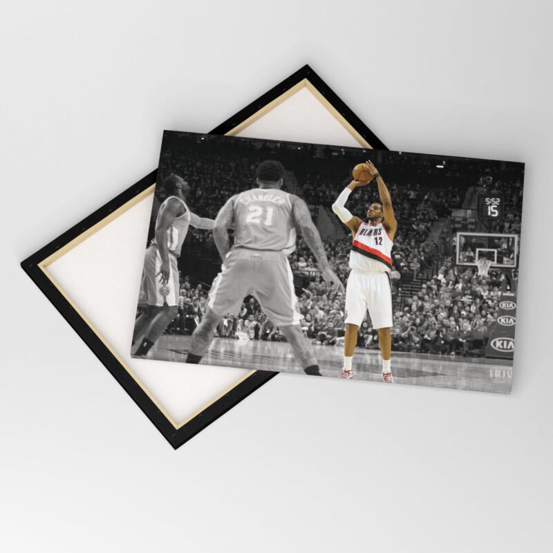 Portland Trail Blazers Players dunk Canvas Wall Art - Image 4
