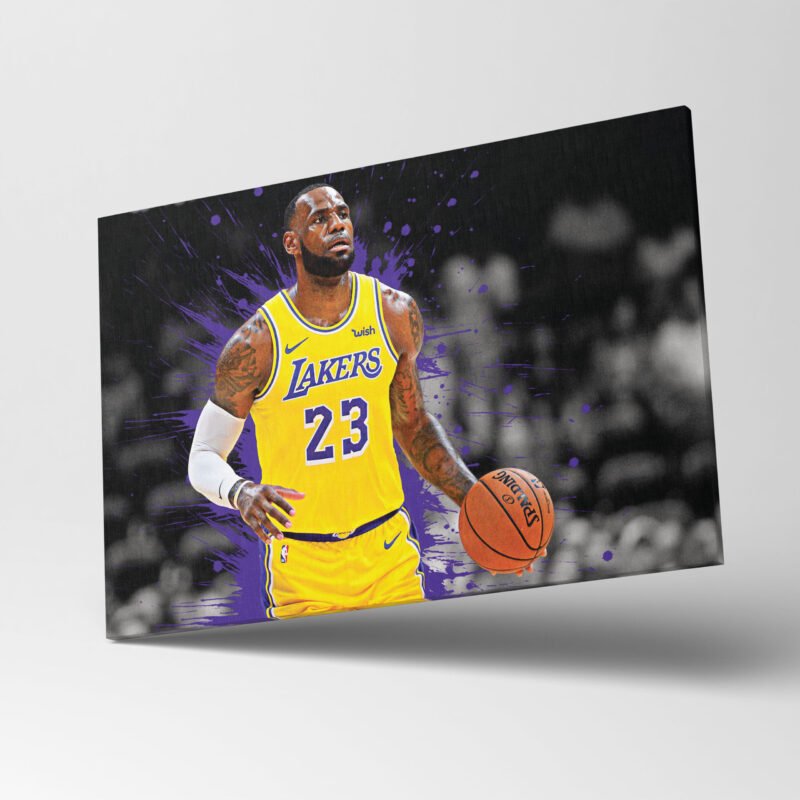 LeBron James 23 NBA Canvas Wall Art