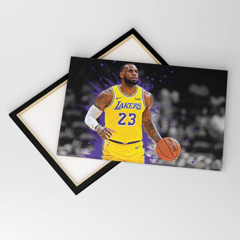 LeBron James 23 NBA Canvas Wall Art - Image 4