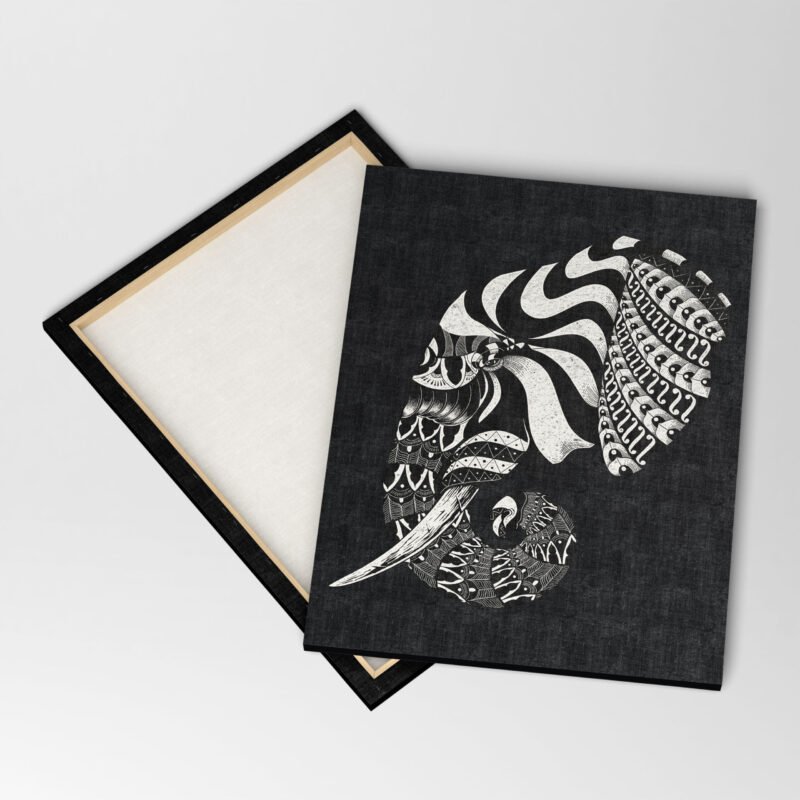 Rubino Elephant Ornament Decorative Canvas Wall Art - Image 4