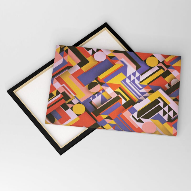 Abstract Geometric illustration Canvas Wall Art - Image 4