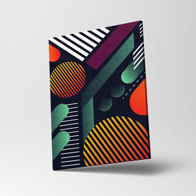 Abstract background with Geometric design Canvas Wall Art