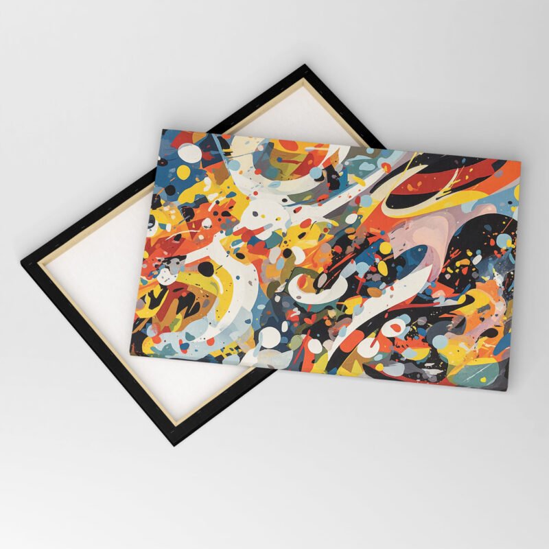Abstract Graffiti Expressive Grunge Painting Canvas Wall Art - Image 4