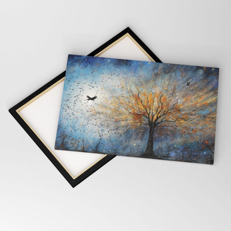 A Dreamy Star Fills the Night Sky Canvas Wall Art - Image 4