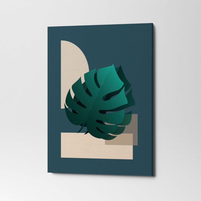 Abstract minimalist line art with doodle organic shapes 3 Panel Canvas Wall Art - Image 3