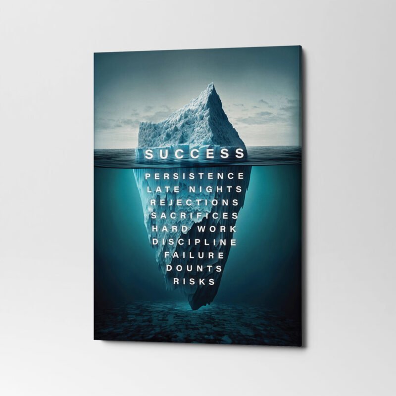 "Success" Motivational Canvas Wall Art - Image 3