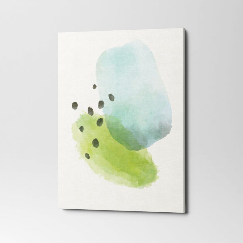 Water Color Scandinavian 3 Panel Canvas Wall Art - Image 2
