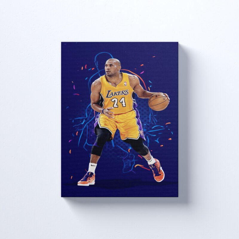 Los Angeles Lakers Kobe Bryant Canvas Wall Art - Image 2