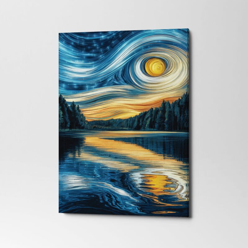 A memorizing vibrant illustration of Nature Canvas Wall Art - Image 3