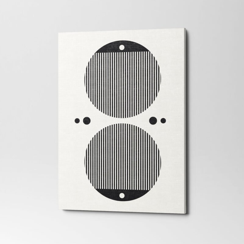 Abstract Line Contemporary Modern 3 Panel Canvas Wall Art - Image 3