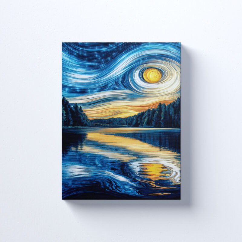 A memorizing vibrant illustration of Nature Canvas Wall Art - Image 2