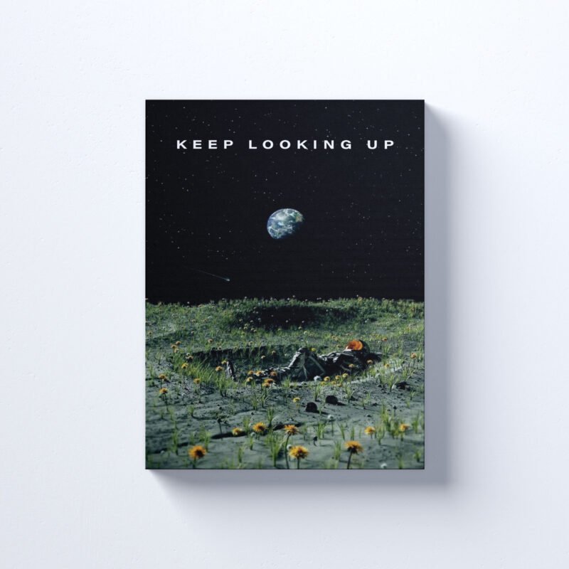 "Keep Looking Up" Motivational Canvas Wall Art - Image 2