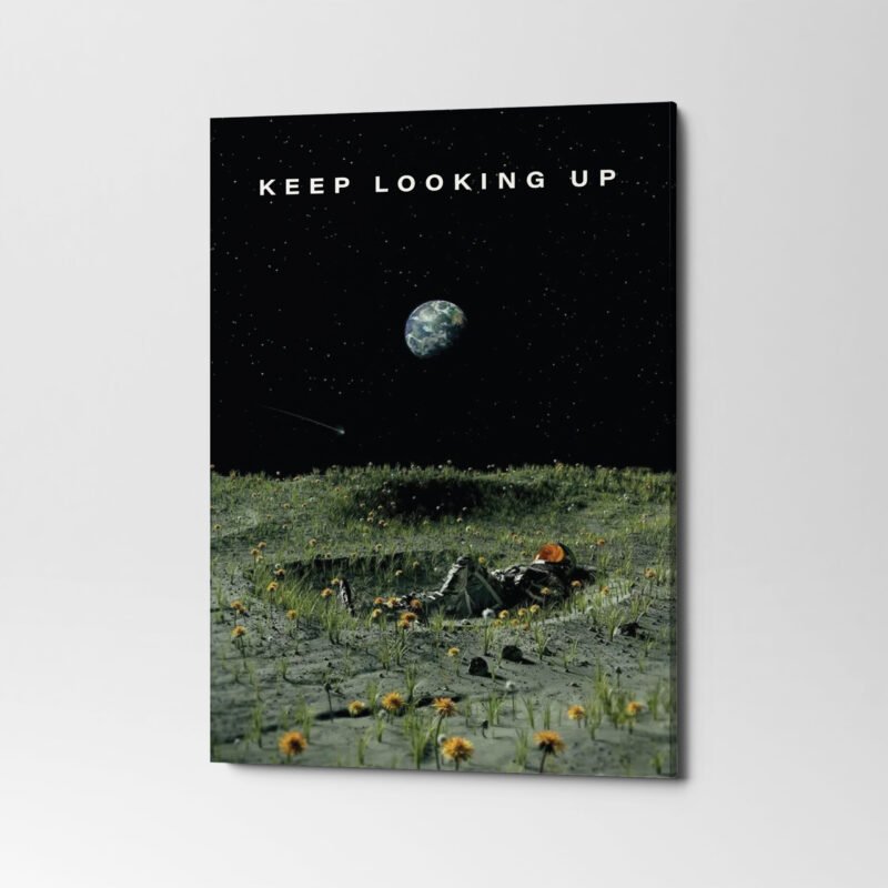 "Keep Looking Up" Motivational Canvas Wall Art - Image 3
