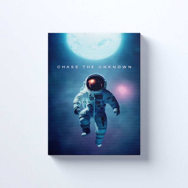 "Chase The Unknown" Motivational Canvas Wall Art - Image 2