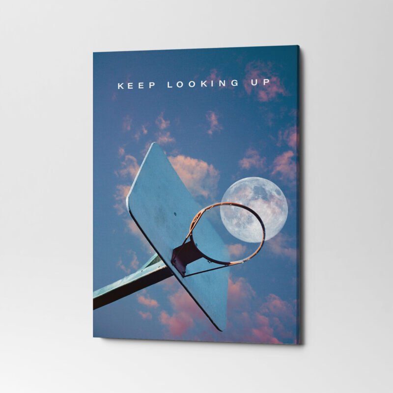 "Keep Looking Up" Motivational Canvas Wall Art - Image 3