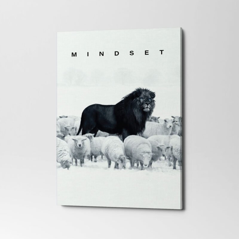"Mind Set" Motivational Canvas Wall Art - Image 3