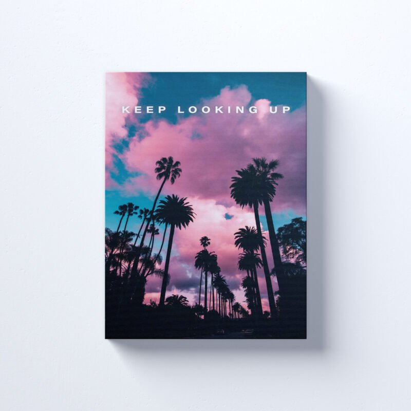 "Keep Looking Up" Motivational Canvas Wall Art - Image 2