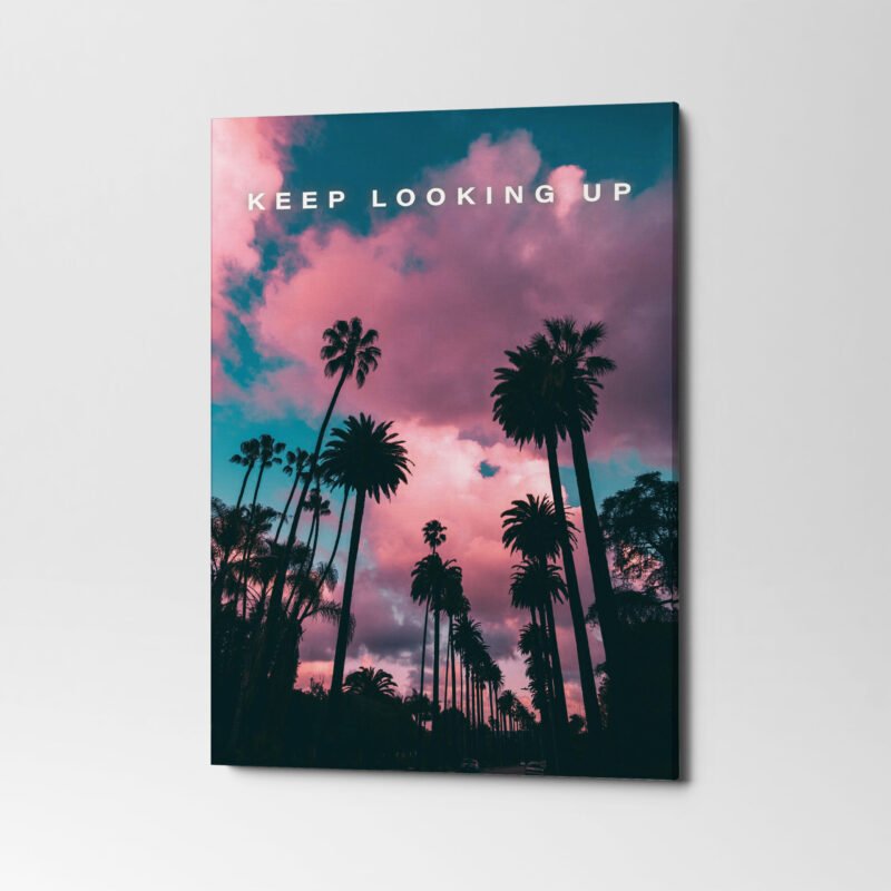 "Keep Looking Up" Motivational Canvas Wall Art - Image 3