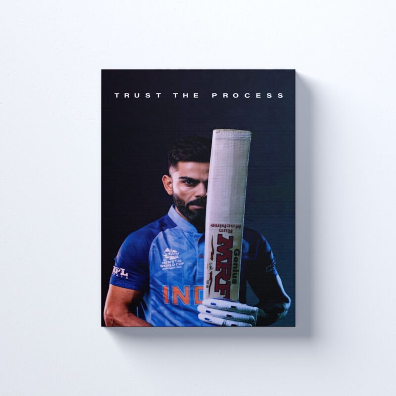 Virat Kohli - Trust the Process Canvas Wall Art - Image 2