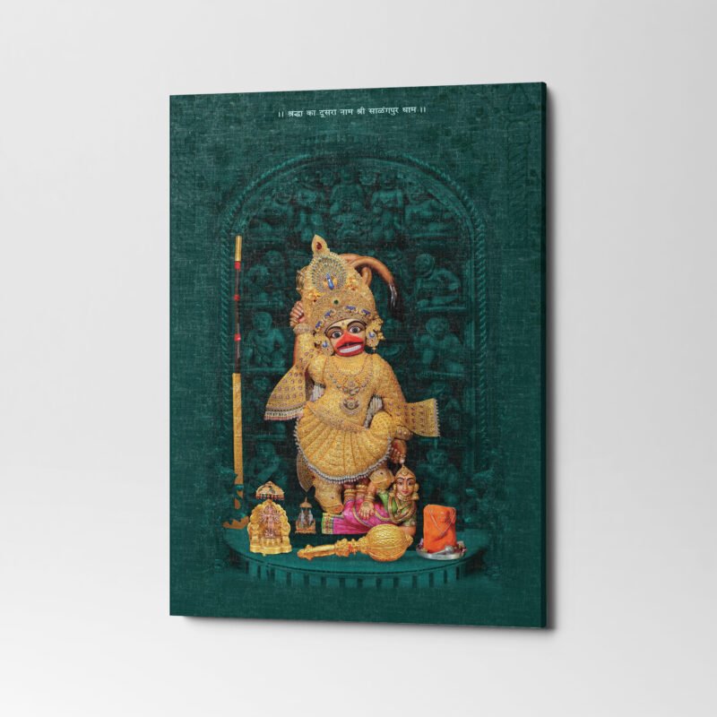 Shree Kastbhanjan Hanumanjii Salangpur Canvas Wall Art - Image 3