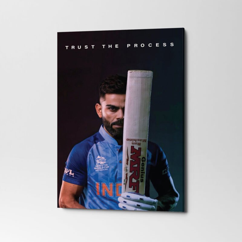 Virat Kohli - Trust the Process Canvas Wall Art - Image 3