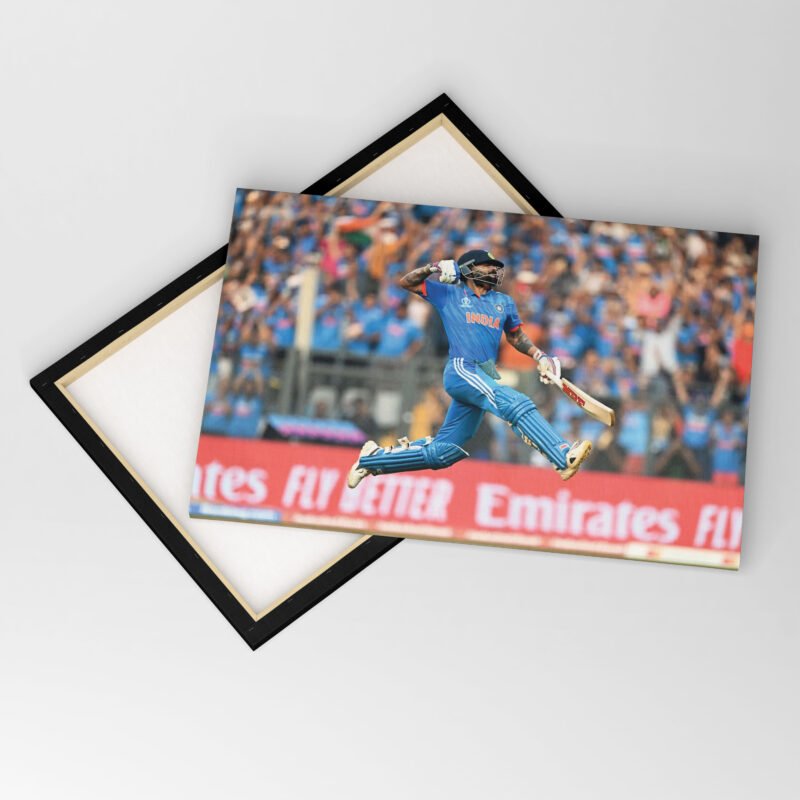 Virat Kohli Celebrating Century Canvas Wall Art - Image 4