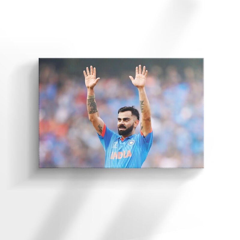 Virat Kohli after Break Sachin Tendulkar's ODI Ton Record Canvas Wall Art - Image 2